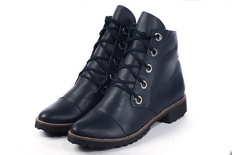 Bottines bleu marine online talon